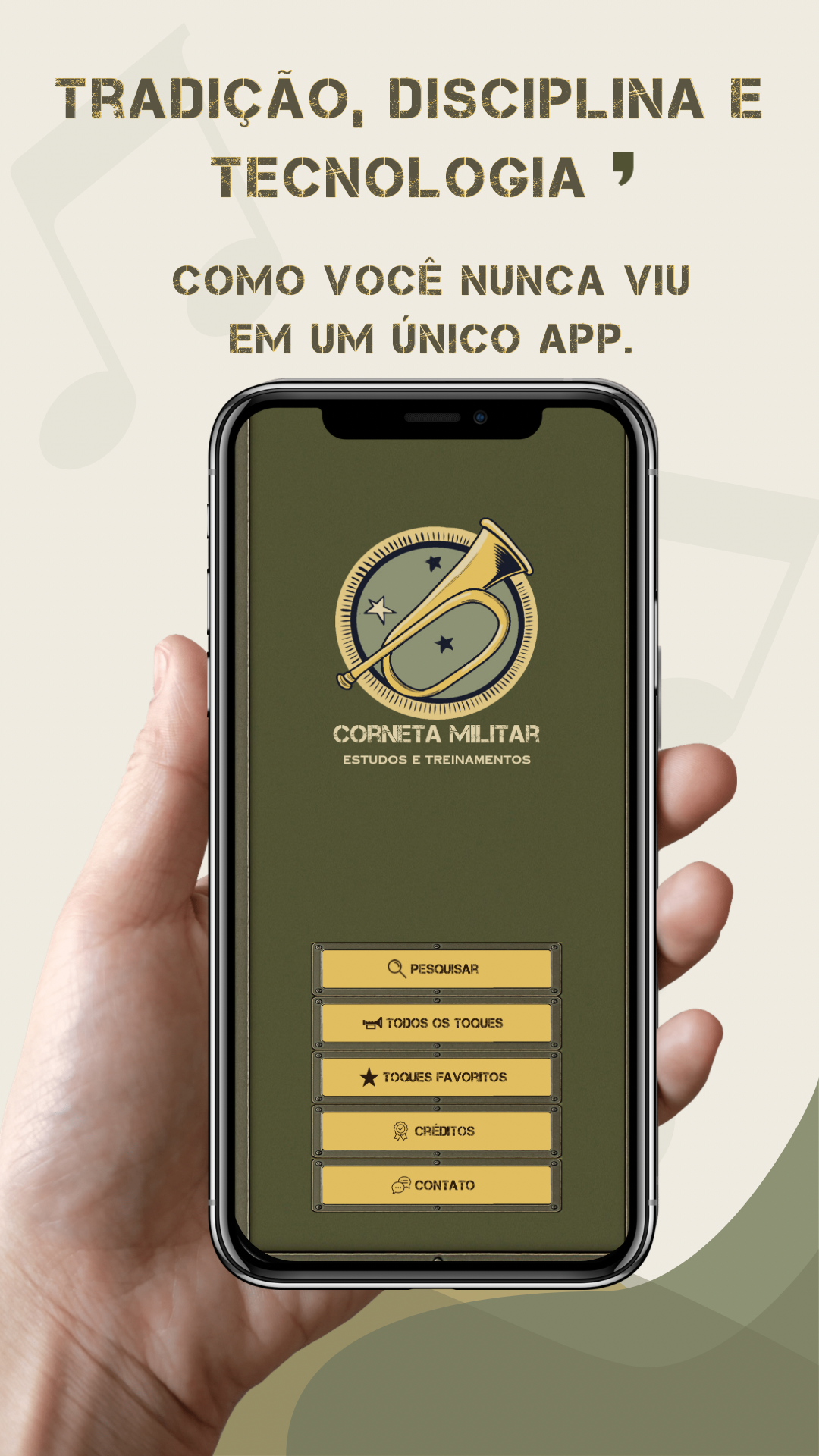 Visual Corneta Militar